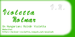 violetta molnar business card